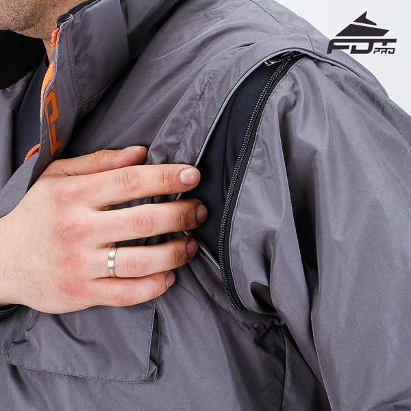 Durable Zipper on Sleeve for Professional Design Dog Tracking Jacket