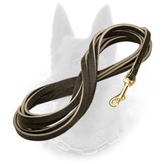 Extra Long Professional Leather Belgian Malinois Leash for Tracking