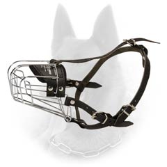 Popular Belgian Malinois Wire Cage Dog Muzzle For Safe  Walking