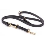 Multipurpose Black Biothane Belgian Malinois Leash for over 7 Different Activities