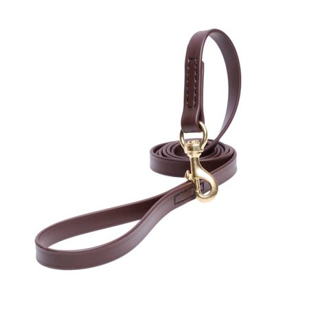 Brown Waterproof Belgian Malinois Leash Made of Biothane