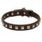"Caterpillar" Belgian Malinois Leather Dog Collar