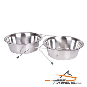 Durable Stainless Steel Bowls with Stand