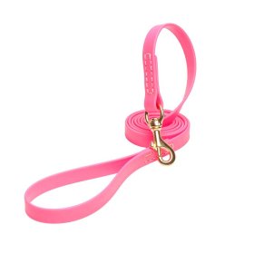 Pink Waterproof Belgian Malinois Leash Made of Biothane