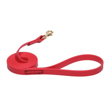 Red Waterproof Belgian Malinois Leash Made of Biothane