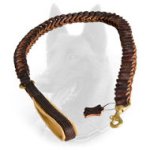 New Belgian Malinois Leather Leash with Anti-Pulling Design