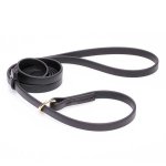 Black Biothane Belgian Malinois Leash and Collar Combo