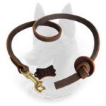 Pocket Belgian Malinois Leather Leash for Professional Training