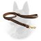 Leather Belgian Malinois Leash with Double Handle