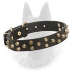 "Galaxy Trip" Leather Belgian Malinois Collar