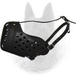 Leather Dog Muzzle "Dondi" Style For Belgian Malinois