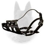 Leather Dog Muzzles For Belgian Malinois-Malinois muzzle Size