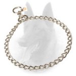 Stainless Steel Choke Belgian Malinois Collar with Quality Label 1/9 inch (3 mm)