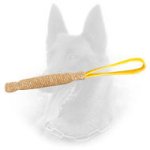 Jute Belgian Malinois Bite Tag with Comfy Loop