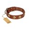 "Flight of Fancy" FDT Artisan Adorned Leather Belgian Malinois Collar