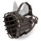 Belgian Malinois Winter Wire Basket Dog Muzzle Leather Padded