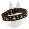 'Rock-n-Roll' Belgian Malinois Leather Dog Collar