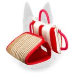 "Biting-Jaws" Belgian Malinois Bite Pillow with Jute Cover