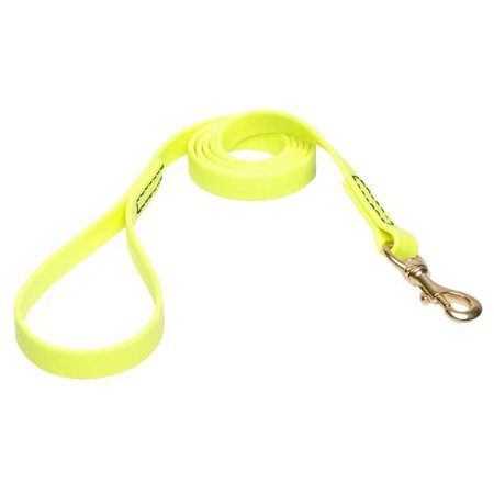 Yellow Waterproof Belgian Malinois Leash Made of Biothane