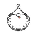 Black Stainless Steel Prong Collar with Swivel (4.0 mm x 25 inches) Herm Sprenger