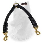 Leather Belgian Malinois Coupler with Braided Decoration