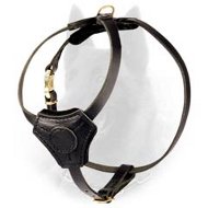Leather Dog Harness for Belgian Malinois Puppies