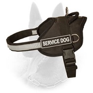 Nylon Belgian Malinois Harness with Reflective Strap for Training, Walking, Police Service, SAR and More