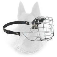 'The Silencer' Belgian Malinois Wire Basket Dog Muzzle