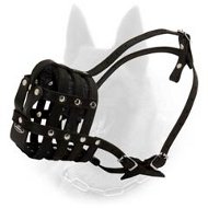 Up-to-date Stylish Leather Padded Belgian Malinois Muzzle