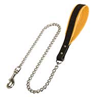 Functional Belgian Malinois Leash with Leather Handle