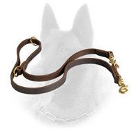 Super Functional Belgian Malinois Leather Leash