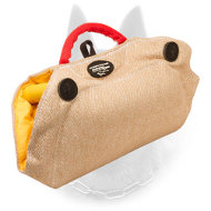 Unique Puppy and Young Belgian Malinois Bite Builder of Jute