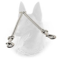Chrome Plated Belgian Malinois Coupler for Walking 2 Dogs