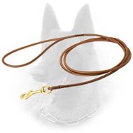 Exquisite Belgian Malinois Leather Leash for Dog Show