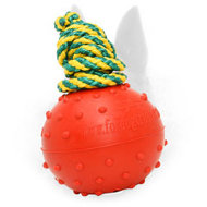 Rubber Belgian Malinois Water Ball on a String for Large Dogs