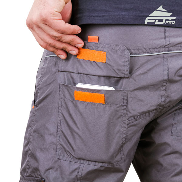 Comfortable Design Professional Pants with Reliable Side Pockets for Dog Training