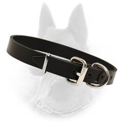 Multi-purpose Belgian Malinois Smooth Leather Collar