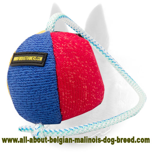 Belgian Malinois French Linen Toy Small - 3 1/2 inch (9 cm) in diameter