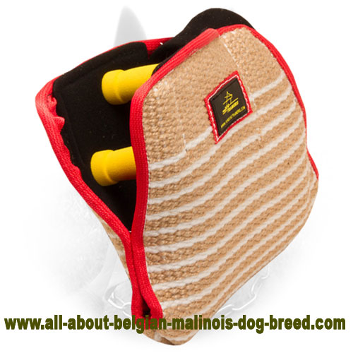 Jute Belgian Malinois Bite Builder Sleeve for Training Puppies and Young Dogs