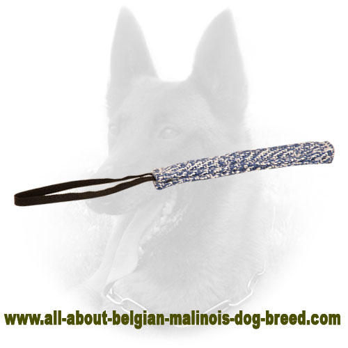 Perfect Synthetic French Linen Belgian Malinois Bite Tug