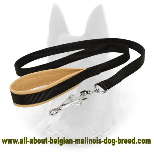 Anti-Rubbing Belgian Malinois Leather Leash
