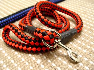 Cord nylon dog leash for large dogs- dog lead for Belgian malinois