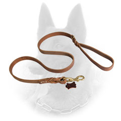 Longevous Belgian Malinois Leather Leash for Professional Training