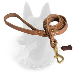 Longevous Belgian Malinois Leash with Braided Design