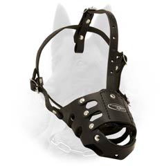 Extra Solid and Durable Genuine Leather Malinois  Muzzle